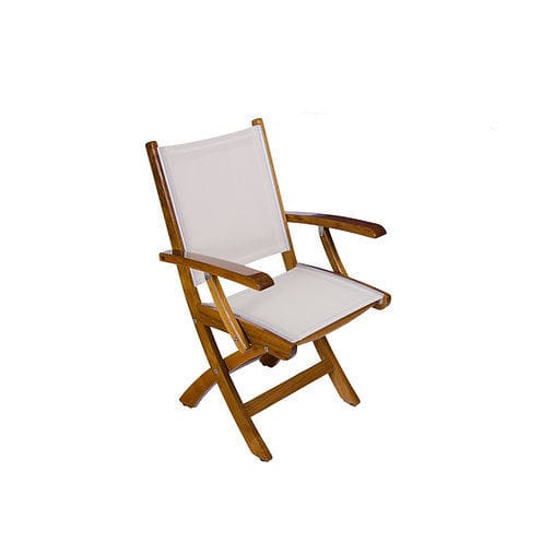 Standard boat chair - ST15 - Release Marine - folding / with armrests / teak