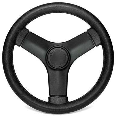 Leather-covered power boat steering wheel - VIPER EQ - Detmar - racing