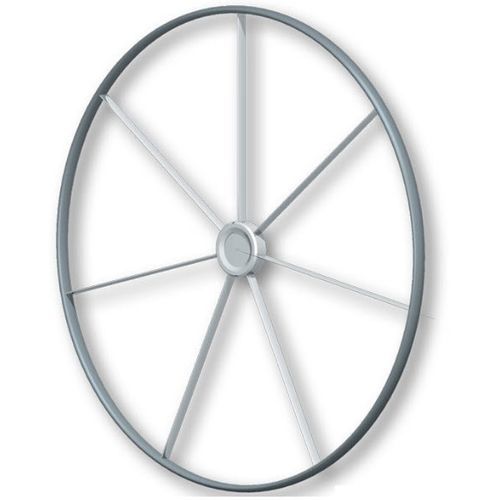 Sailboat helm wheel - DIAMOND SERIES™ - Edson Marine - aluminum / leather-covered