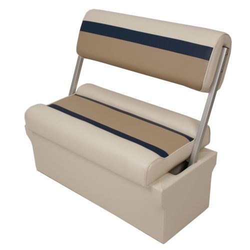 2-person bench seat - CL01  - Veada Industries - for pontoon boats / with storage / with reversible backrest