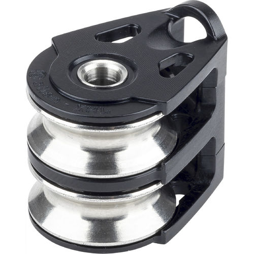 Double block - A2022XHL - Allen Brothers - cheek / plain bearing / max. rope ø 6 mm