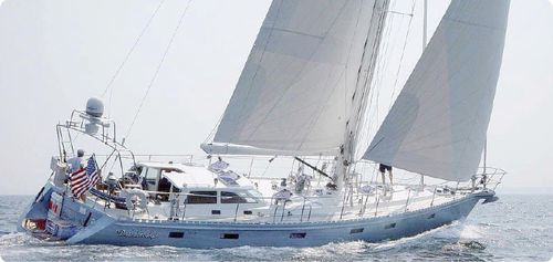 Cruising sailing yacht - BOUGAINVILLAEA 64 - Kanter Yachts - with deck saloon / with bowsprit
