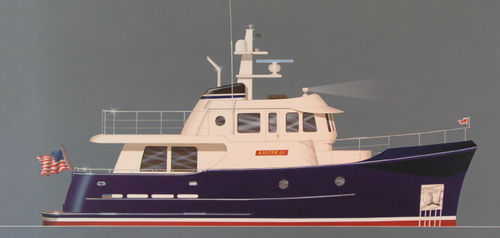 Offshore motor yacht - 50 - Kanter Yachts - wheelhouse / displacement