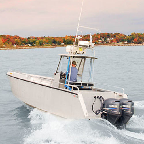 Outboard center console boat - 7.5m - Kanter Yachts - twin-engine / sundeck / with T-top
