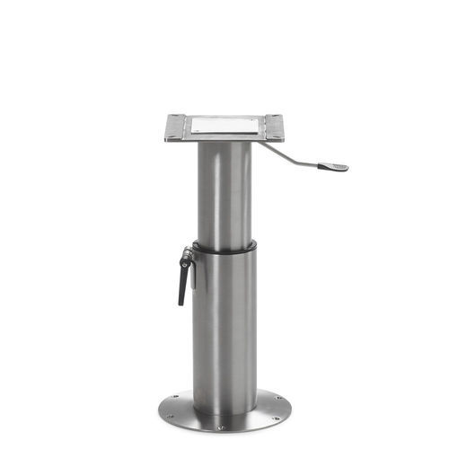 Marine seat pedestal - 312 series - Pörtner - adjustable / stainless steel