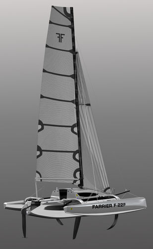 Trimaran - F-22F - Farrier Marine (NZ) - racing / 1-cabin / carbon