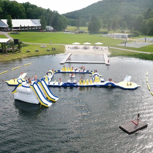Waterpark - Splash Trax Waterfront Course - RAVE Sports - for recreation centers / inflatable