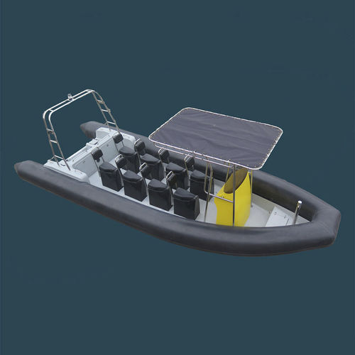 Outboard inflatable boat - HYP750A-HYP750B - Qingdao Lian Ya Boat Co.,Ltd. - gasoline / RIB / open