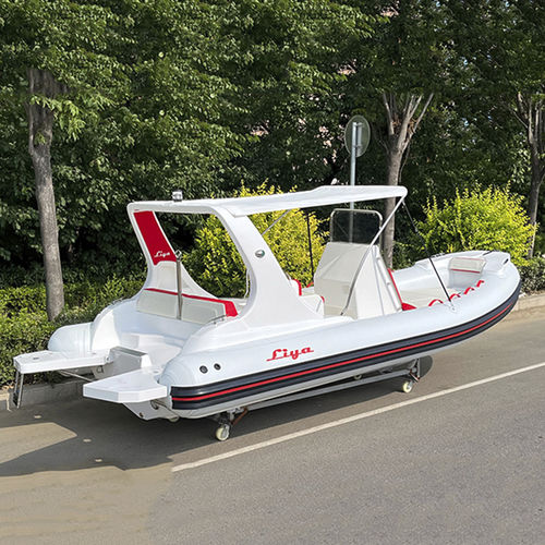 Outboard inflatable boat - HYP580-S - Qingdao Lian Ya Boat Co.,Ltd. - gasoline / rigid / center console
