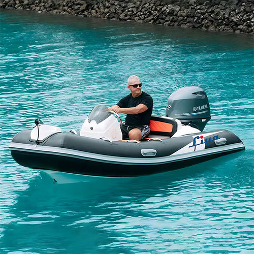 Outboard inflatable boat - RIB380 - Qingdao Lian Ya Boat Co.,Ltd. - gasoline / rigid hull / center console