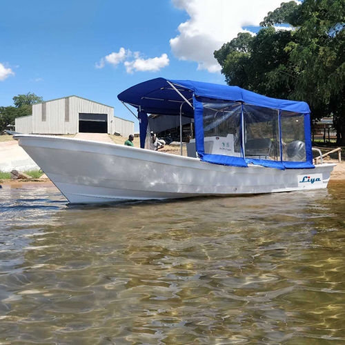 Outboard center console boat - Panga boat 760B - Qingdao Lian Ya Boat Co.,Ltd. - for recreation centers / for fishing / fiberglass