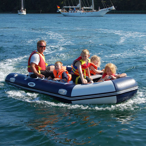 Outboard inflatable boat - UB 360 U - Qingdao Lian Ya Boat Co.,Ltd. - foldable