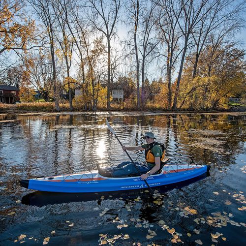 Sit-on-top kayak - AirVolution™ Pro  - Advanced Elements - inflatable / recreational / sea
