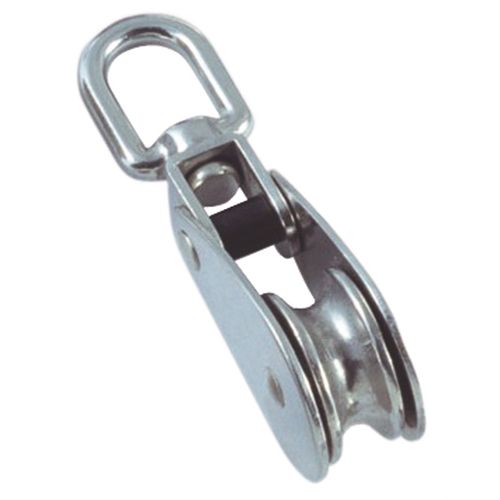 Single block - 8369 series - Marinetech Edelstahlhandel GmbH & Co.KG - with swivel / with ball bearing / max. rope ø 10 mm