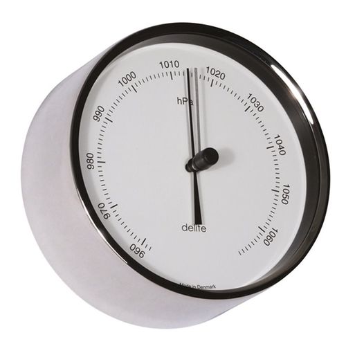 Analog barometer 2586.I Foresti & Suardi stainless steel