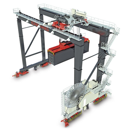Floor track container stacking crane - ARMG - Konecranes - automatic