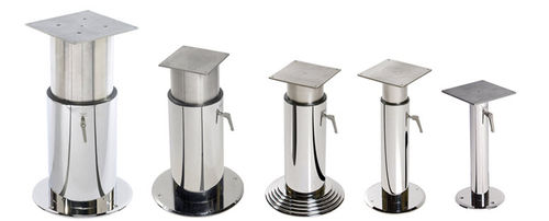 Adjustable table pedestal - TWO STAGE - Crown Ltd - stainless steel