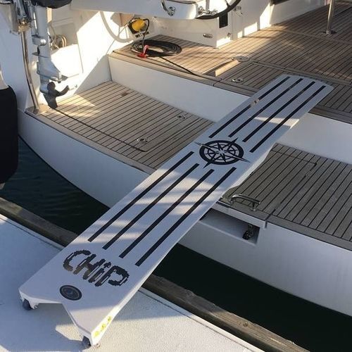 Carbon gangway - Carbon look - GS Composite - for boat / for yacht / for sailboats