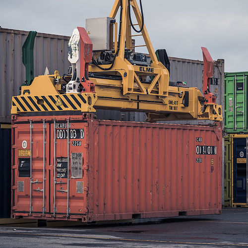 Loaded container spreader - 8810 - ELME SPREADER - telescopic / electro-hydraulic