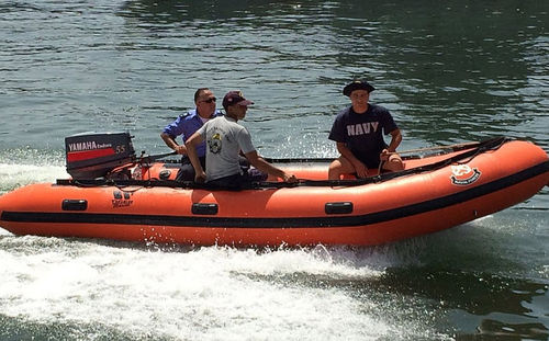 Patrol boat - HD420 - Tiger Marine - outboard / rigid hull inflatable boat