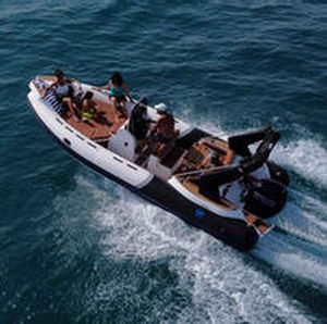 Outboard inflatable boat - TL650 - Tiger Marine - rigid / center console / open