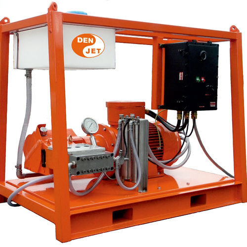 Marine high-pressure cleaner - CEX100 Series - DEN-JET Marine Pte - for ships / skid-mounted / electric drive