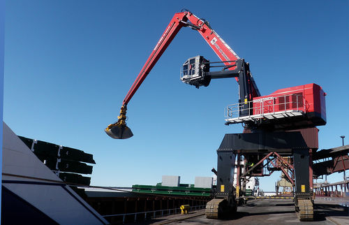 Port crane - MANTSINEN 120R - MANTSINEN - articulated / mobile