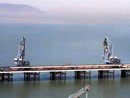 Continuous ship unloader - Hyundai Samho Crane Division - bucket / mechanical / floor track
