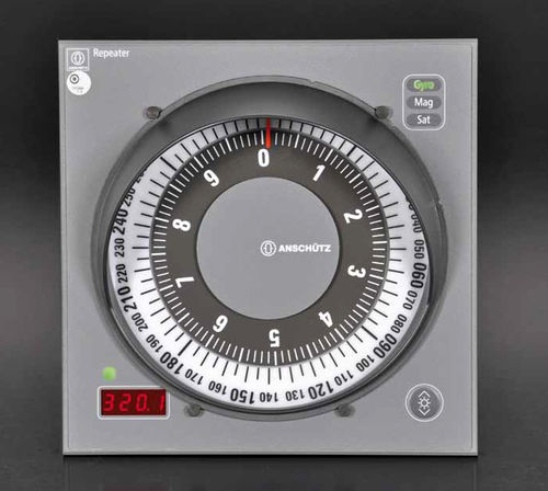 Ship steering compass - Anschuetz - magnetic / vertical
