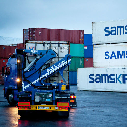 Handling trailer - SPEEDLOADER - Boxloader - container / for terminals / side-lift