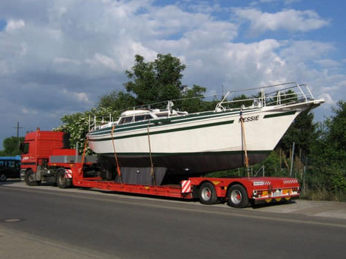 Heavy haul trailer - Broshuis - for boat / low-profile