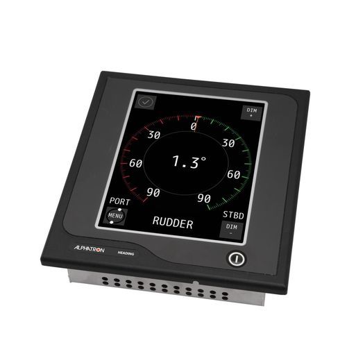 Offshore platform indicator - AlphaRudder MFM - Alphatron Marine - marine / rudder angle / with touchscreen