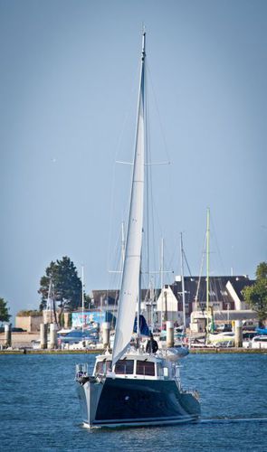 Cruising sailing yacht - THE HAUTURIER 180 - Bernard Shipyard - motorsailer / flybridge / wheelhouse