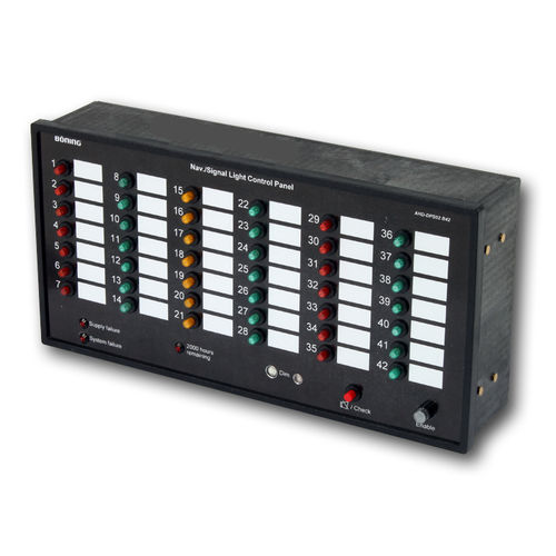 Ship monitoring and control panel - AHD-DPS02 B42  - Böning Automationstechnologie GmbH & Co. KG - for yacht / alarm