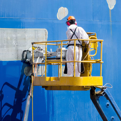 Shipyard high-pressure cleaner - AQUABLAST® Line - Hammelmann GmbH - skid-mounted / electric drive