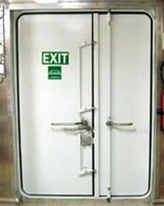 Ship door - GRP - LUBMOR - fireproof / for cold storage