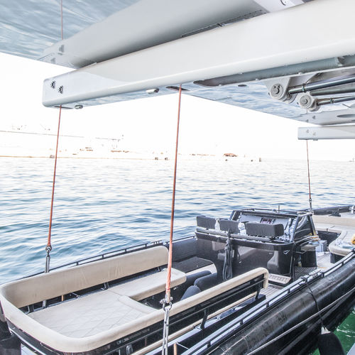 Yacht crane - Tecnimpianti SPA - telescopic / for tender launching