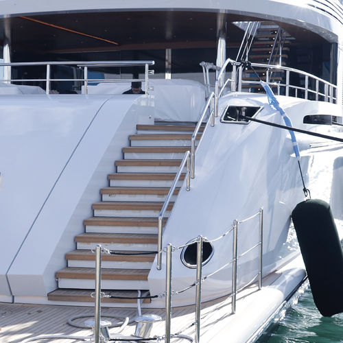 Yacht ladder - Tecnimpianti SPA - retractable / safety / carbon