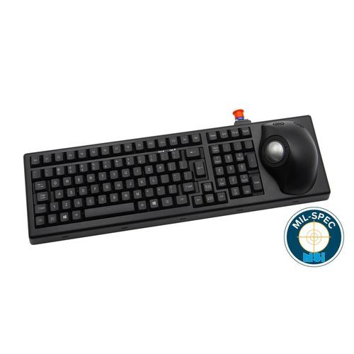 101-104 keys keyboard - MKBE104 - NSI - waterproof / with trackball / IP65