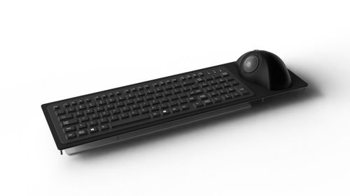 Marine computer keyboard - RKTE106 - NSI - 106-key / waterproof / with trackball