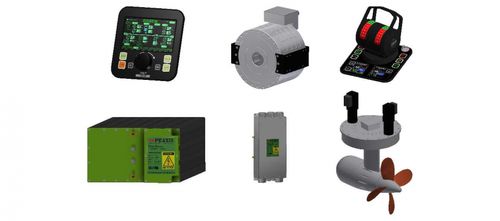 Ship propulsion system - Praxis Automation Technology - diesel-electric hybrid