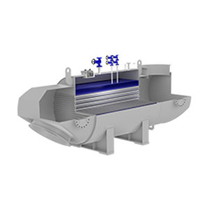 Exhaust gas ships boiler - EMB / EME-HST - SAACKE - horizontal / smoke tube
