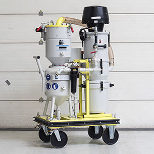 Shipyard sandblasting machine - SSM 62-050 CE ATEX - Straaltechniek International - mobile