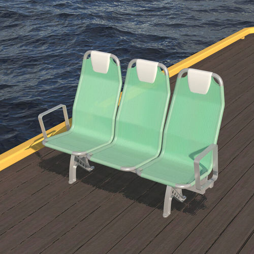 Passenger ship seat - WM 1000 OUTDOOR - West Mekan - with armrests