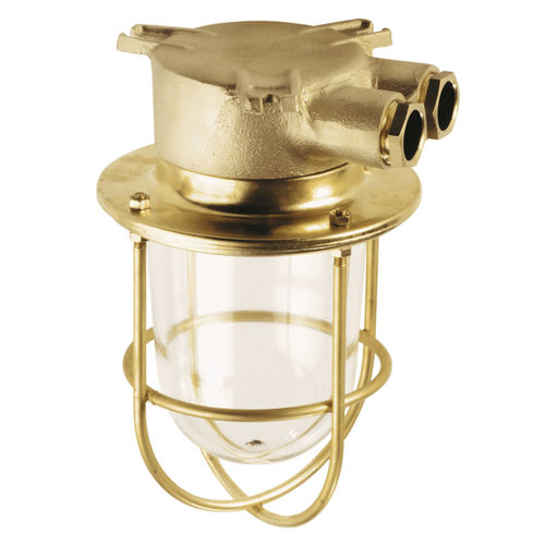 Indoor light - COVER GLASS - WISKA Hoppmann GmbH - for ships / incandescent / brass