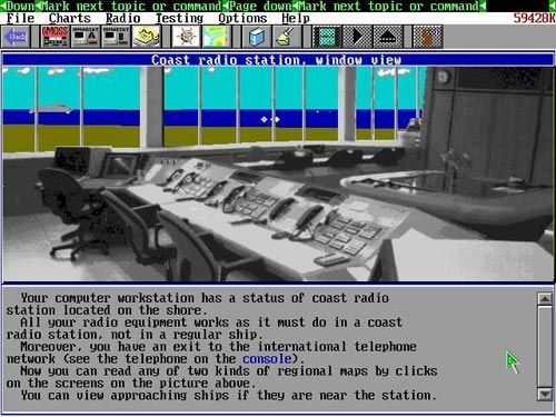 Navigation simulator - VR-COMM - NAUDEQ - for ships / on-board emergency