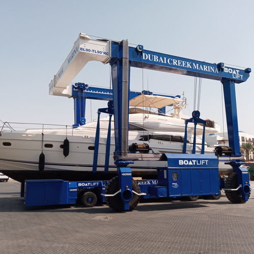 Remotely controlled travel lift - BL90TL-90°RC - BOAT LIFT - all-wheel steering / for heavy loads / lifting