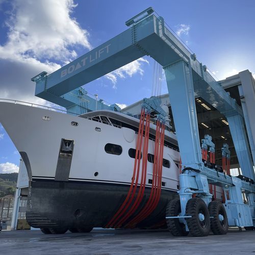 Remotely controlled travel lift - BL720 TL-90°DSC - BOAT LIFT - all-wheel steering / lifting