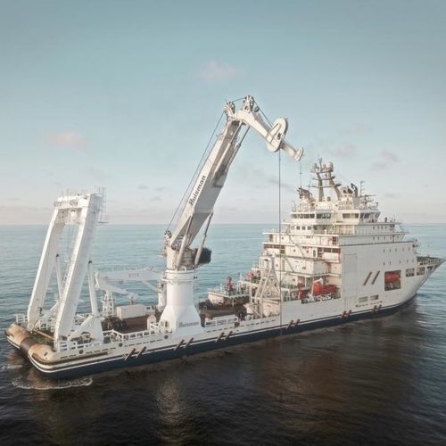 Ship crane - KBC - Huisman - for decks / active heave compensation / knuckle boom