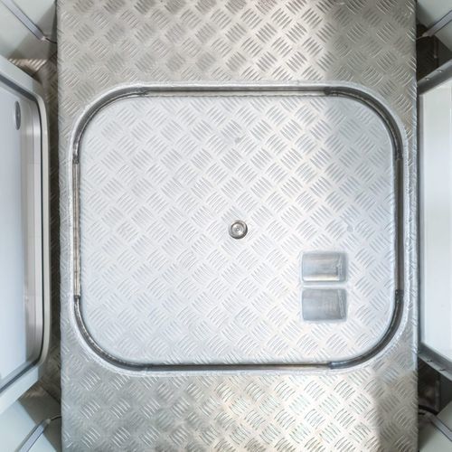 Ship deck hatch WRHF S3 LibraPlast AS square / flush / waterproof